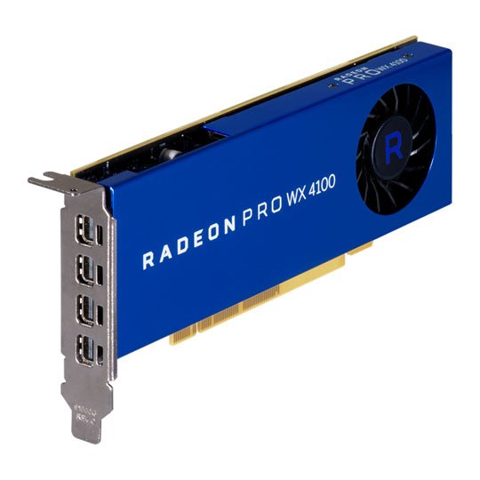 AMD Radeon Pro WX 4100 Front Ports Top