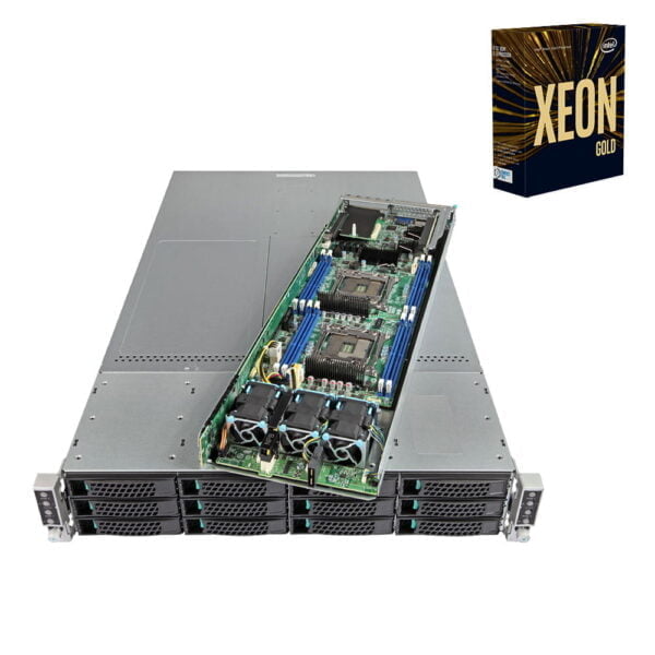 HPC-R2280I-N4-U2 Front With Node Box