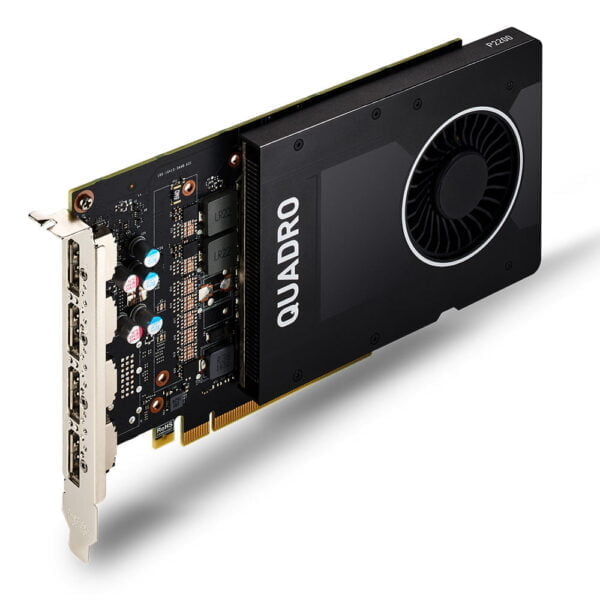 NVIDIA Quadro P2200 Ports Top Side