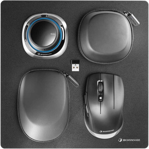 SpaceMouse Wireless Kit Full Kit On Pad