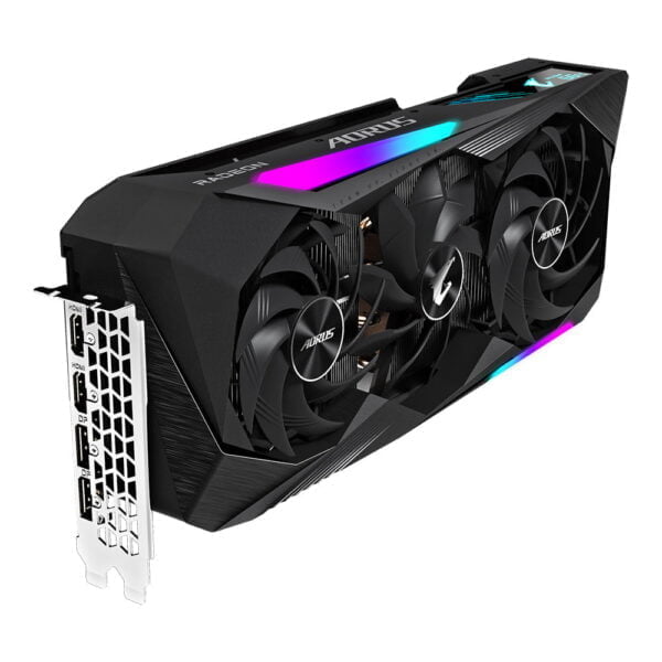 Gigabyte AORUS Radeon RX 6800 XT MASTER 16G Front Ports 2
