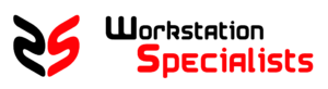 Workstation Specialists Black and Red Logo