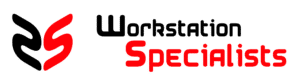 Workstation Specialists Black and Red Logo