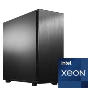 WS-IXS Intel Xeon Scalable Workstation Front Left Panels With Intel Xeon Logo