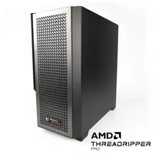 WS ARTP AMD Ryzen Threadripper Pro Workstation Front Right 2 AMD Threadripper Pro Logo v3