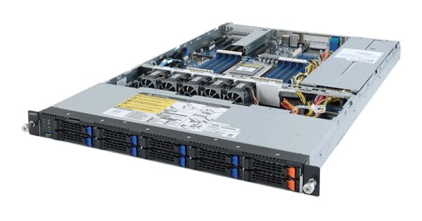 RS AE-SOC0 G-U1N1-P1G0-E10I0 1U Server Front IO Right Open