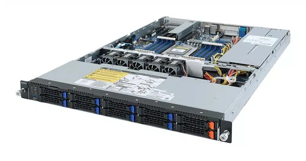 RS AE-SOC0 G-U1N1-P1G0-E10I0 1U Server Front IO Right Open