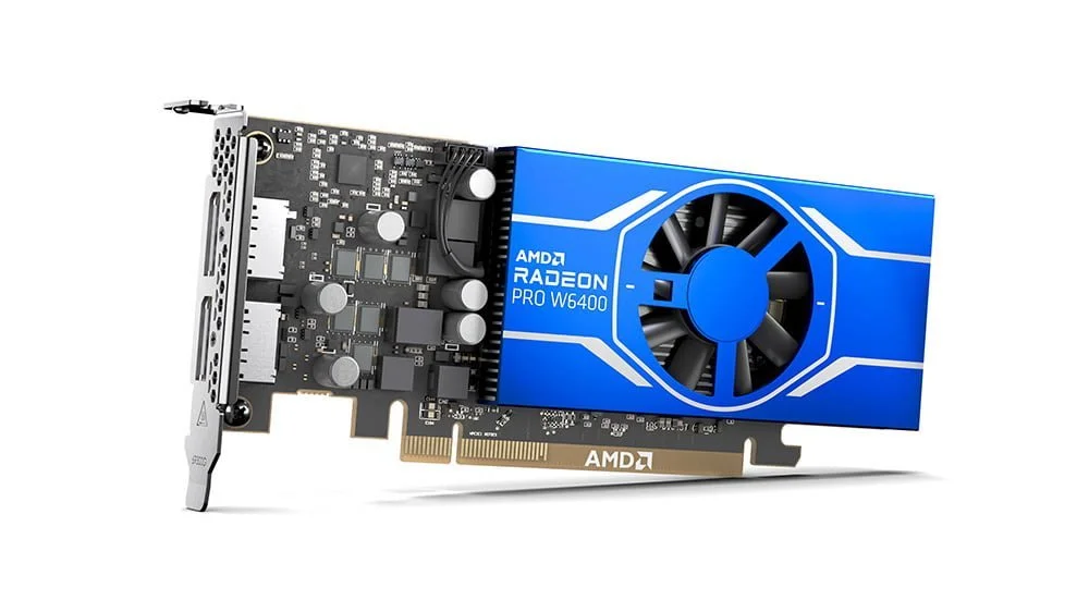 AMD Radeon Pro W6400 Front 3