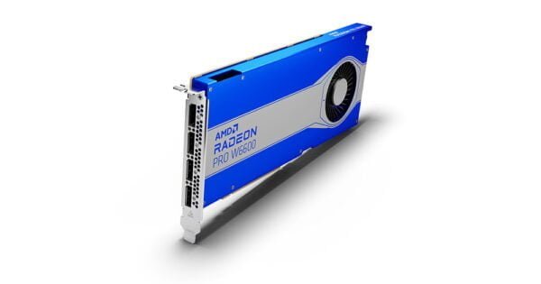 AMD Radeon Pro W6600 Front Ports 1