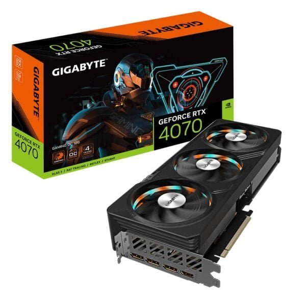 GIGABYTE GeForce RTX 4070 GAMING OC 12G Card And Box