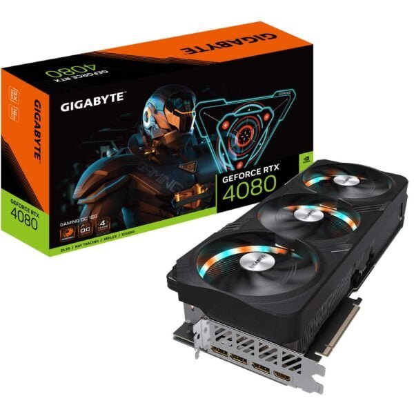 GIGABYTE GeForce RTX 4080 GAMING OC 16G Card And Box