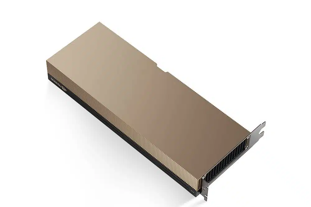 NVIDIA H100 Tensor Core GPU 3qtr Right Reverse