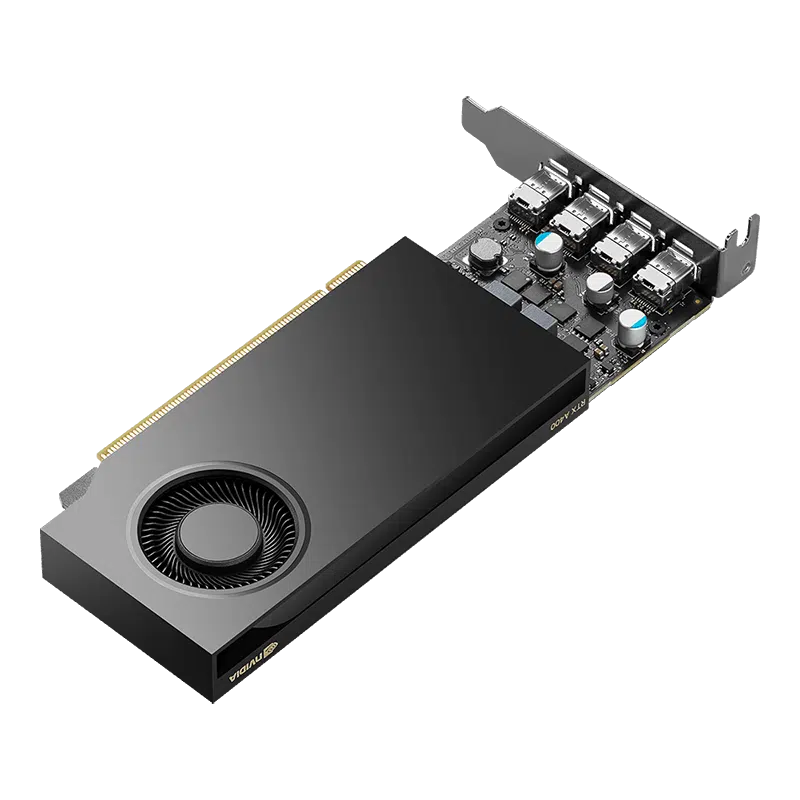PNY NVIDIA RTX A400 Ampere 4GB GDDR6 Graphics Card - Workstation ...